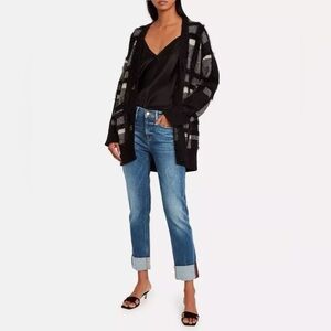 FRAME 26 Le Nik capri rolled hem preppy sailing old money boho midrise dark wash